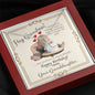 Grandmother's Birthday from Granddaughter - Alluring Beauty Necklace with Funny Message Card - Baby Mood Lamp