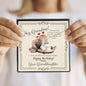 Grandmother's Birthday from Granddaughter - Alluring Beauty Necklace with Funny Message Card - Baby Mood Lamp