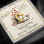 Grandmother's Birthday from Granddaughter - Forever Love Necklace with Funny Message Card - Baby Mood Lamp