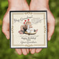 Grandmother's Birthday from Grandson - Alluring Beauty Necklace with Funny Message Card - Baby Mood Lamp