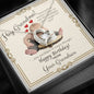 Grandmother's Birthday from Grandson - Forever Love Necklace with Funny Message Card - Baby Mood Lamp