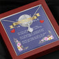 Greatest Mother in the world Alluring Beauty Necklace Pendant with Royal Purple Mother's day message card - Baby Mood Lamp