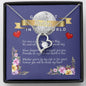 Greatest Mother in the world Forever Love Pendant Necklace Pendant with Royal Purple Mother's day message card - Baby Mood Lamp