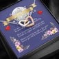 Greatest Mother in the world Interlocking Hearts Necklace Pendant with Royal Purple Mother's day message card - Baby Mood Lamp