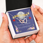 Greatest Mother in the world Interlocking Hearts Necklace Pendant with Royal Purple Mother's day message card - Baby Mood Lamp