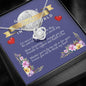 Greatest Mother in the world Love Knot Necklace Pendant with Royal Purple Mother's day message card - Baby Mood Lamp
