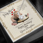 Mother's Birthday from Daughter - Alluring Beauty Necklace with Funny Message Card - Baby Mood Lamp