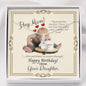 Mother's Birthday from Daughter - Alluring Beauty Necklace with Funny Message Card - Baby Mood Lamp