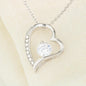 Mother's Birthday from Daughter - Forever Love Necklace with Funny Message Card - Baby Mood Lamp