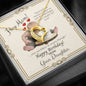 Mother's Birthday from Daughter - Forever Love Necklace with Funny Message Card - Baby Mood Lamp