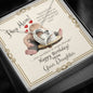 Mother's Birthday from Daughter - Forever Love Necklace with Funny Message Card - Baby Mood Lamp