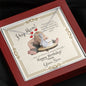 Mother's Birthday from Son Alluring Necklace with Funny Message Card - Baby Mood Lamp