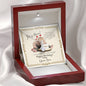 Mother's Birthday from Son Alluring Necklace with Funny Message Card - Baby Mood Lamp