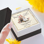 Mother's Birthday from Son Alluring Necklace with Funny Message Card - Baby Mood Lamp