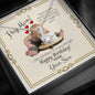 Mother's Birthday from Son Alluring Necklace with Funny Message Card - Baby Mood Lamp