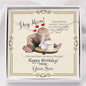 Mother's Birthday from Son Alluring Necklace with Funny Message Card - Baby Mood Lamp