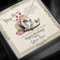 Mother's Birthday from Son - Forever Love Necklace with Funny Message Card - Baby Mood Lamp