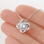 Mother's Birthday from Son - Love Knot Necklace with Funny Message Card - Baby Mood Lamp