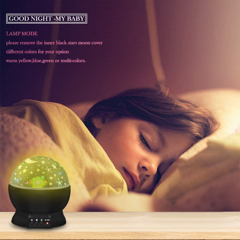 ATOPDREAM Amusing Moon Star Projector Light for Kids - Festival Gifts - Baby Mood Lamp