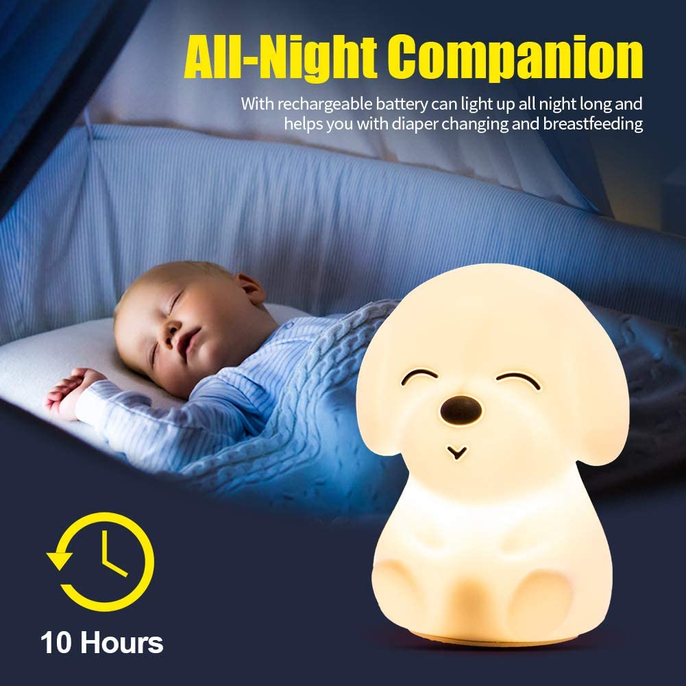 thumbnail image 2 of USB Rechargeable Pear Night Light – Soft Silicone LED Table Lamp With Adjustable Brightness 2 of 14