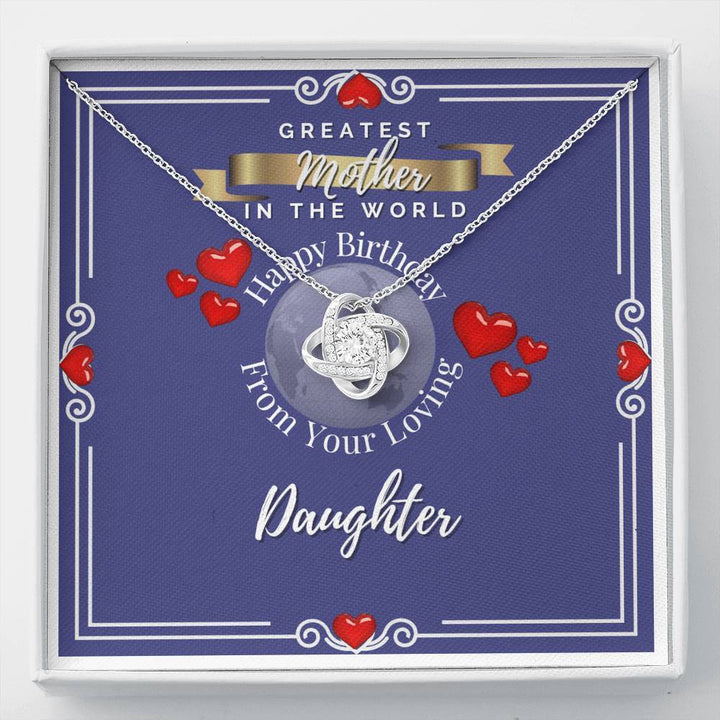 Greatest Mother in the world Birthday Necklace from Daughter - Baby Mood Lamp